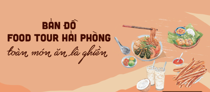 Bản đồ foodtour Hải Phòng